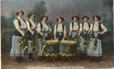 Janitz Elite Ladies Wind and String Orchestra, artist card o 8.3.1916