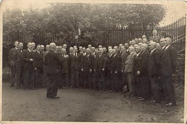 Male choir, real photo * approx. 1930