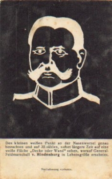President Paul von Hindenburg artist card * approx. 1918