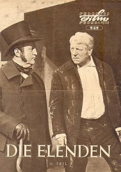 die Elenden II Teil Progress Programm 9/59 mit Jean Gabin und Bourvil