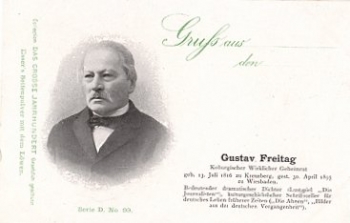 Gustav Freitag, Schriftsteller Serie D Nr. 99, * ca. 1900