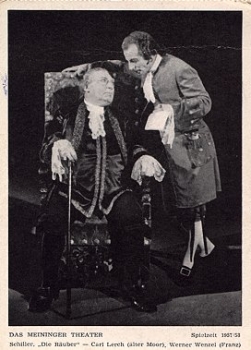 98617 Meiningen Meiniger Theater Friedrich Schiller "The Robbers" * 1956