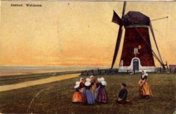 Walcheren Zeeland windmills br. 11/29/1917