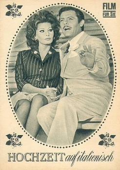 Hochzeit auf Italienisch Progress Programm 64/66 mit Sophia Loren, Marcello Mastroianni