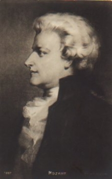 Wolfgang Amadeus Mozart composer * approx. 1910