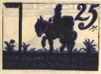 Leipzig, emergency money, voucher for 25 Pf. (1921)