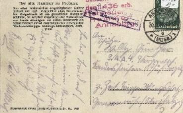 09456 Annaberg country postmark o 03.30.1936 on postcard
