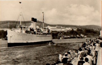18546 Sassnitz Baltic Sea ferry "King Gustav" * approx. 1955