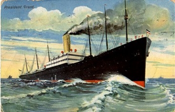 Dampfschiff President "Grant" o 7.7.1909