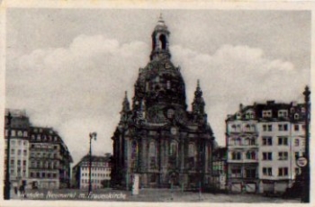 Dresden Neumarkt with Frauenkirche Lithfassäule o 2.4.1933