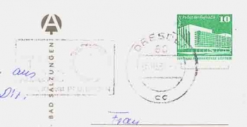 Dresden 9. Kongress des Roten Kreuzes Werbestempel o 25.10.1981