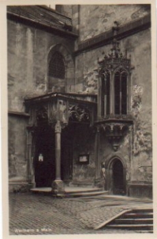 97877 Wertheim Portal Erker Stadtpfarrkirche *ca. 1935