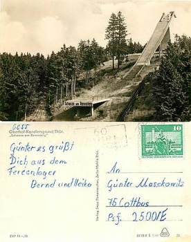 98559 Oberhof Skischanze am Rennsteig o ca. 1970