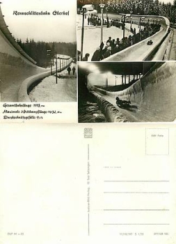 Oberhof racing sledge track * approx. 1973
