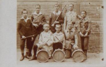 Children's marching band real photo * approx. 1920