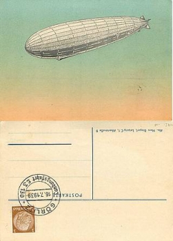Zeppelin Landungsfahrt Görlitz Sostpl 16.7.1939