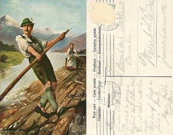 Floesser Künsterkarte Uhl gebr. 20.6.1912