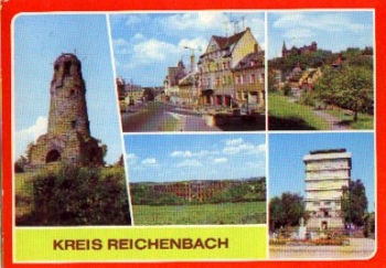 08468 Reichenbach Vogtland Water tower o July 5, 1984