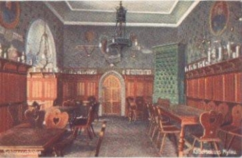 08499 Mylau Kaiserschloss Schlossschanke interior * approx. 1910