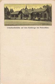 08491 Netzschkau Unterkunftshutte auf dem Kuhberg Litho * ca. 1900