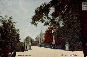 08451 Crimmitschau Bismarckbrücke o 9.1.1912