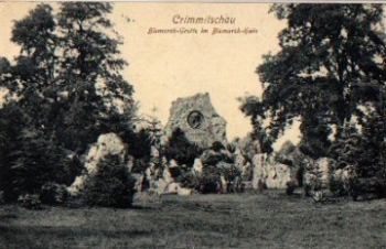 08451 Crimmitschau Bismarck-Grotte im Bismarckhain o 14.12.1909