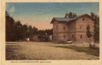 08412 Langenbernsdorf Bahnhof Bauernsteig o September 20, 1926 ​​​​​​​Bahnpost Werdau - Mehltheuff  Train No. 2342