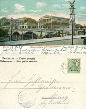 Galerie nationale de Berlin Friedrichs pont o 20 juillet 1909