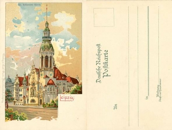 Leipzig Evangelisch Reformiert Kirche Litho *ca. 1900