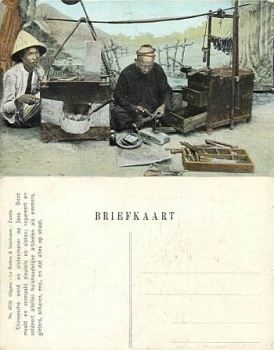 Java Tjimahi chinesischer handwerker Nederlands-Indië Hindia-Belanda *ca. 1910