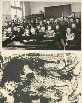 Mädchen Schulklasse Echtfotokarte *ca. 1930