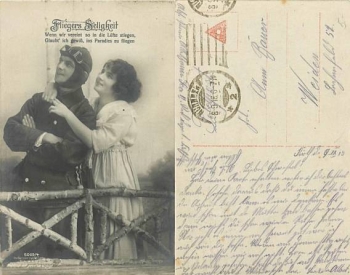 Flieger's bliss serial card 5009/4 o 09/08/1918