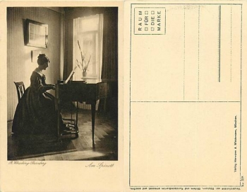 Woman at the spinet * approx. 1920