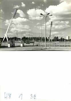 Dresden Dynamo football stadium entrance area *1970 Hanich oN
