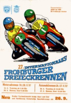 27th International Frohburg Triangle Race Motorbikes Auto Magazine September 27th, 1987