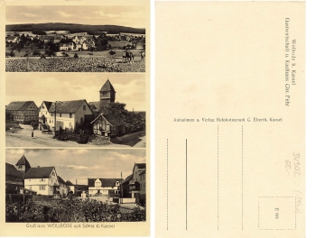34302 Wollrode Soehre bei Kassel Gastwirtschafthaus, Kaufhaus * 1940