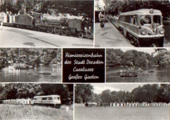 Dresden Goßer Garten Pioniereisenbahn Parkeisenbahn *ca. 1975