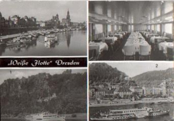 Elbdampfer Weiße Flotte Bordstempel "MS-Ernst Thälmann" o 1980