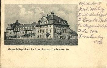 09669 Frankenberg team building of the Train barracks o October 24th, 1915