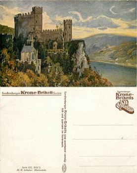 55413 Rheinstein advertising card crown briquette *approx. 1920