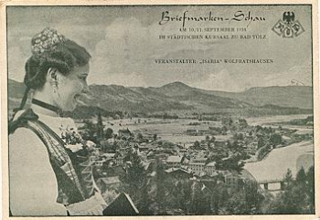 83646 Bad Tolz stamp show occasion card o November 121, 1938