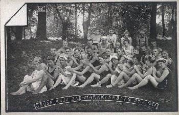 04416 Bad Markkleeberg Group of people in swimwear * approx. 1930