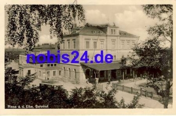 Riesa Elbe Am Bahnhof *ca.1940