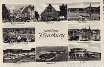 Flensburg Straßenbahn Grenze Zoll o 4.6.1964
