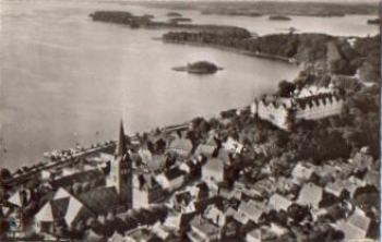 24306 Ploen Hafen Luftaufnahme o 28.9.1953