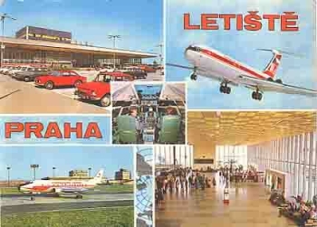 Prague Airport Letiste planes o circa 1970