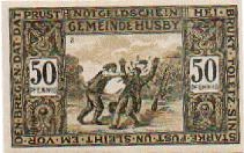 24975 Husby city emergency money 50 pfennigs Prallhans No. 2 1921