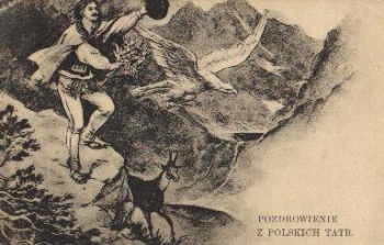 Hunting eagle goat o 1934