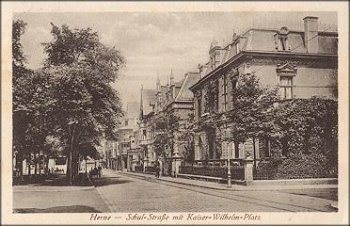 Herne Schulstrasse mit Kaiser-Wilhelm-Platz o 30.8.1921