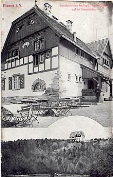 08523 Plauen Vogtland Unterkunftshaus des Vogtlandischen Touristen-Vereins * ca. 1910